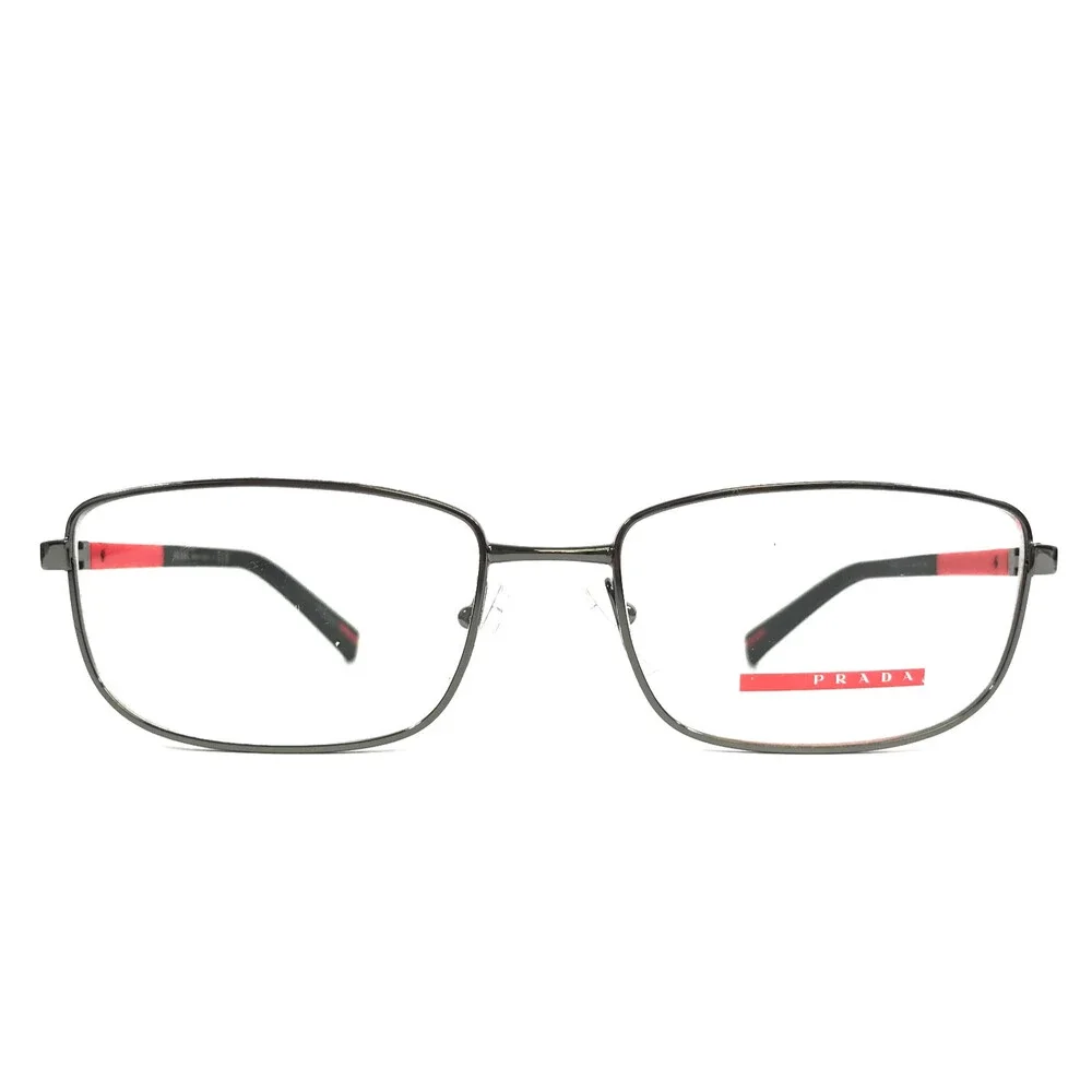 Prada Linea Rossa Eyeglasses Frames VPS50S 5AV-1O1 Gunmetal Rubberized 55-17-145